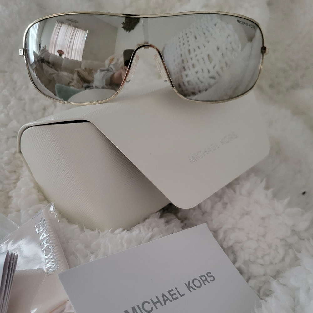 NWT Michael Kors Silver Mirror Sunglasses